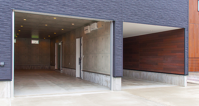 ツインのインナーガレージ