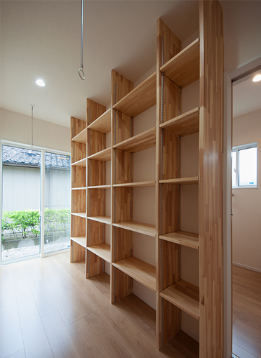 洗濯物を干せるフリースペース