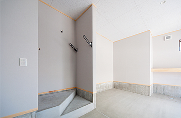 ガレージから直接室内へ