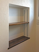 洗濯機スペース横の便利なニッチ