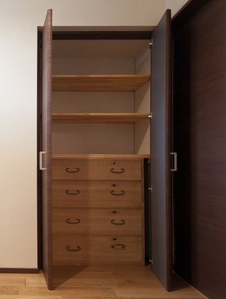 家具がピッタリ収まる収納