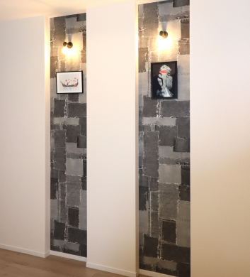 玄関のアクセントウォール