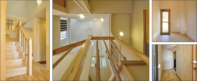 階段 / 吹き抜け / 勝手口 / 階段下収納